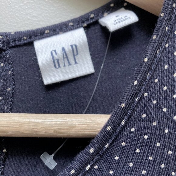 NWOT Gap Long Sleeve Maxi Polka Dot Dress - Picture 3 of 7